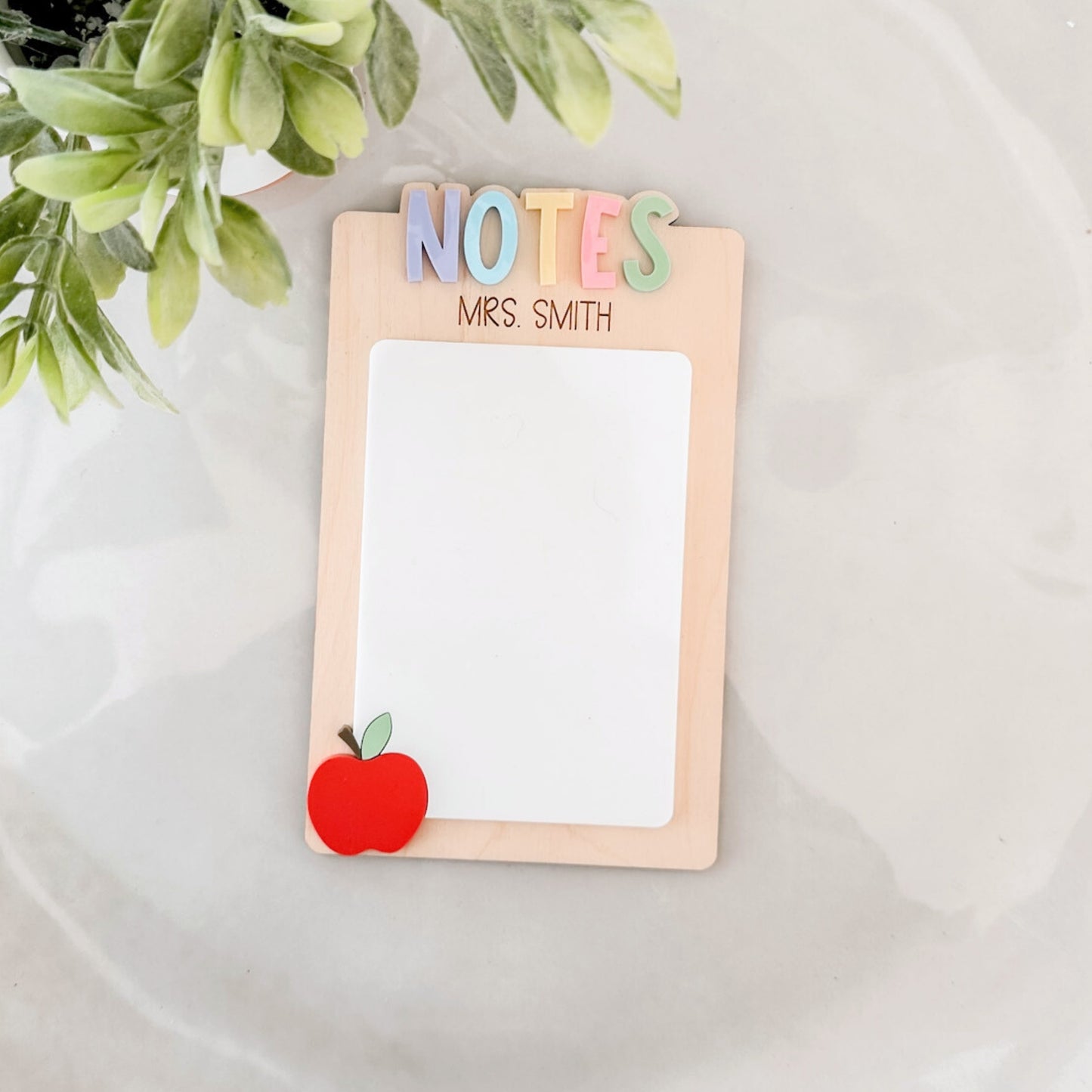 Personalized Teacher Notes Board