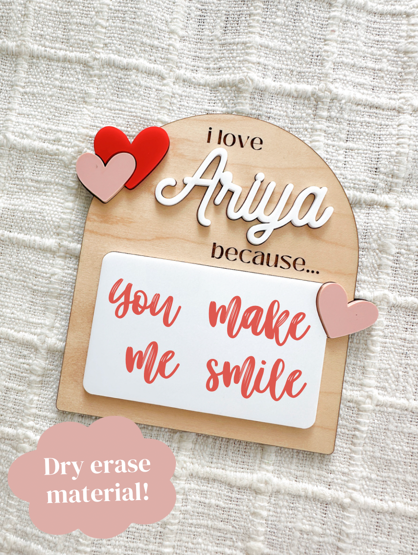 Personalized Valentines Message Board