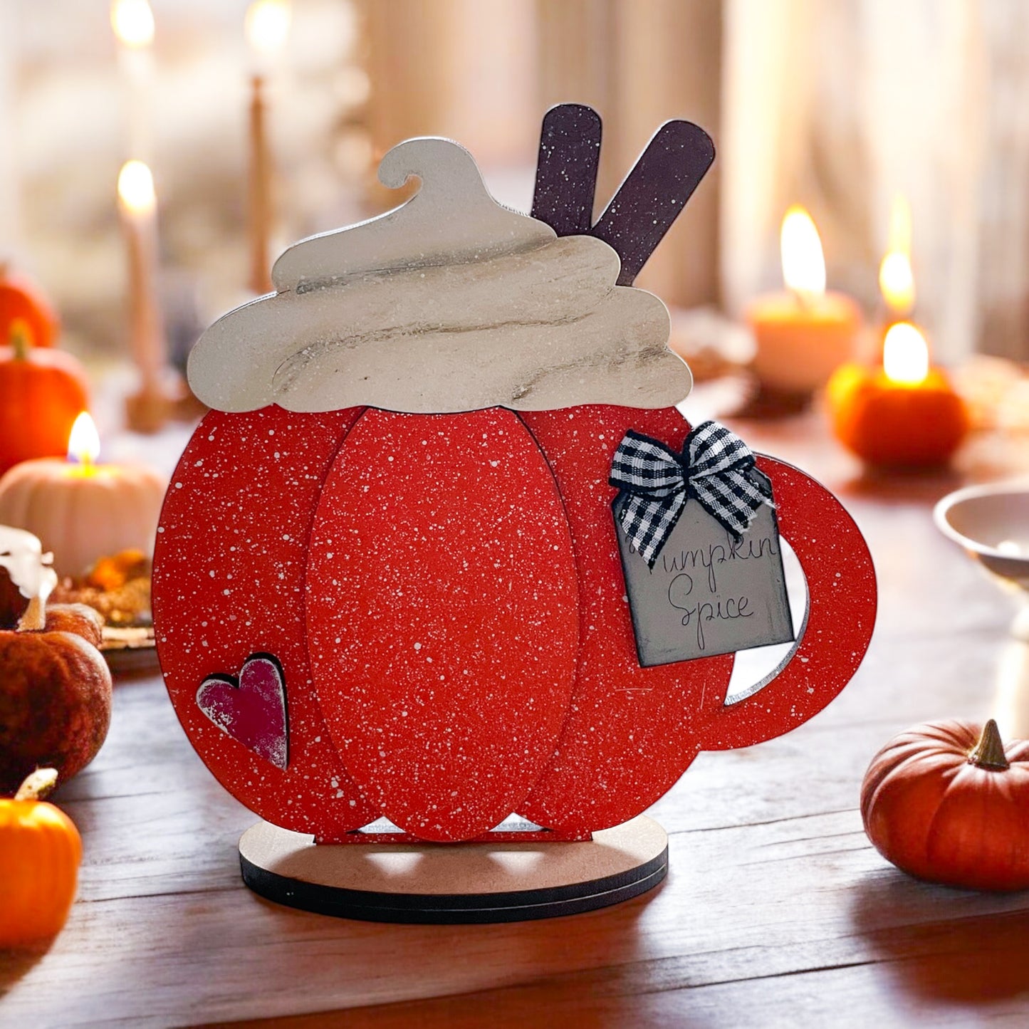Pumpkin Spice Mug Shelf Sitter