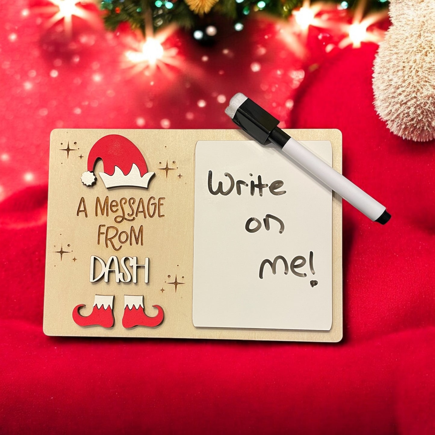Personalized Elf Message Board