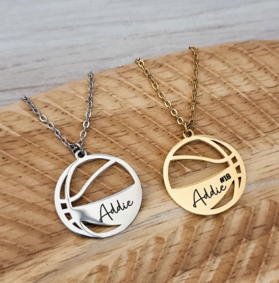 Personalized Basketball Necklace