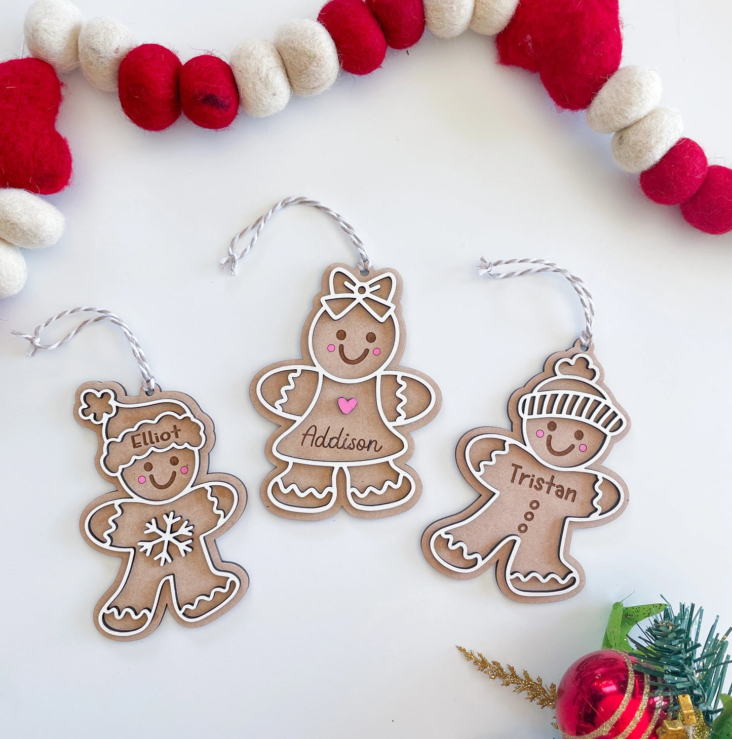 Personalized Gingerbread Child Ornament