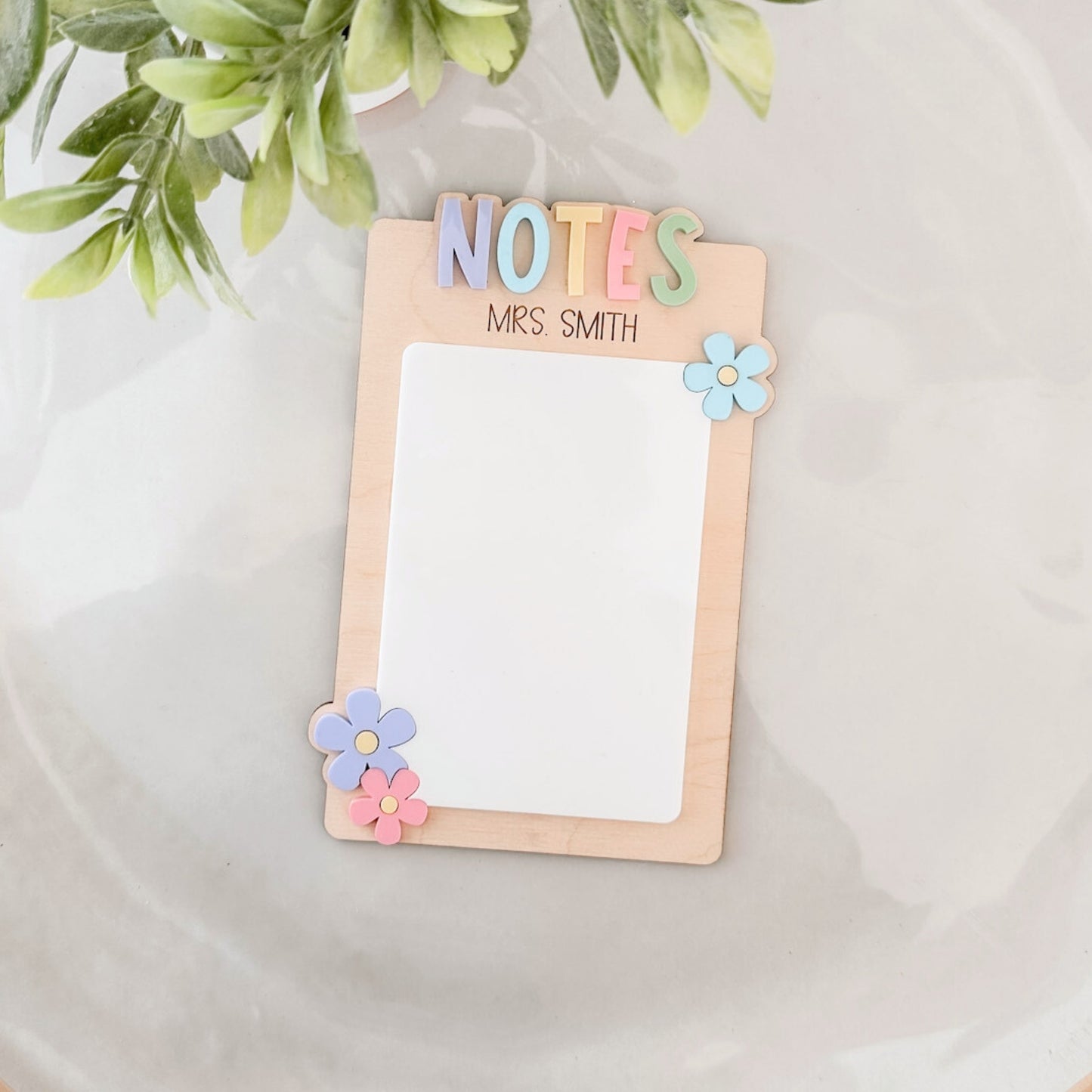 Personalized Teacher Notes Board