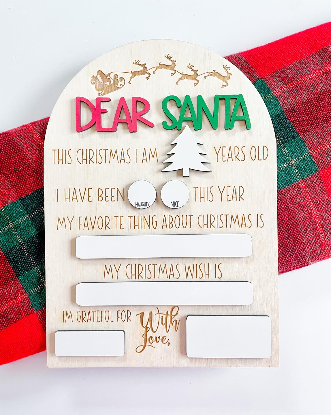 Dear Santa Sign – Yearly Photo Prop
