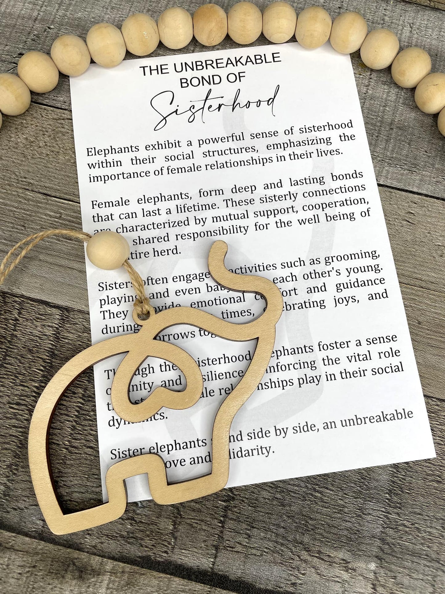 Unbreakable Bond Sisterhood Christmas Ornament