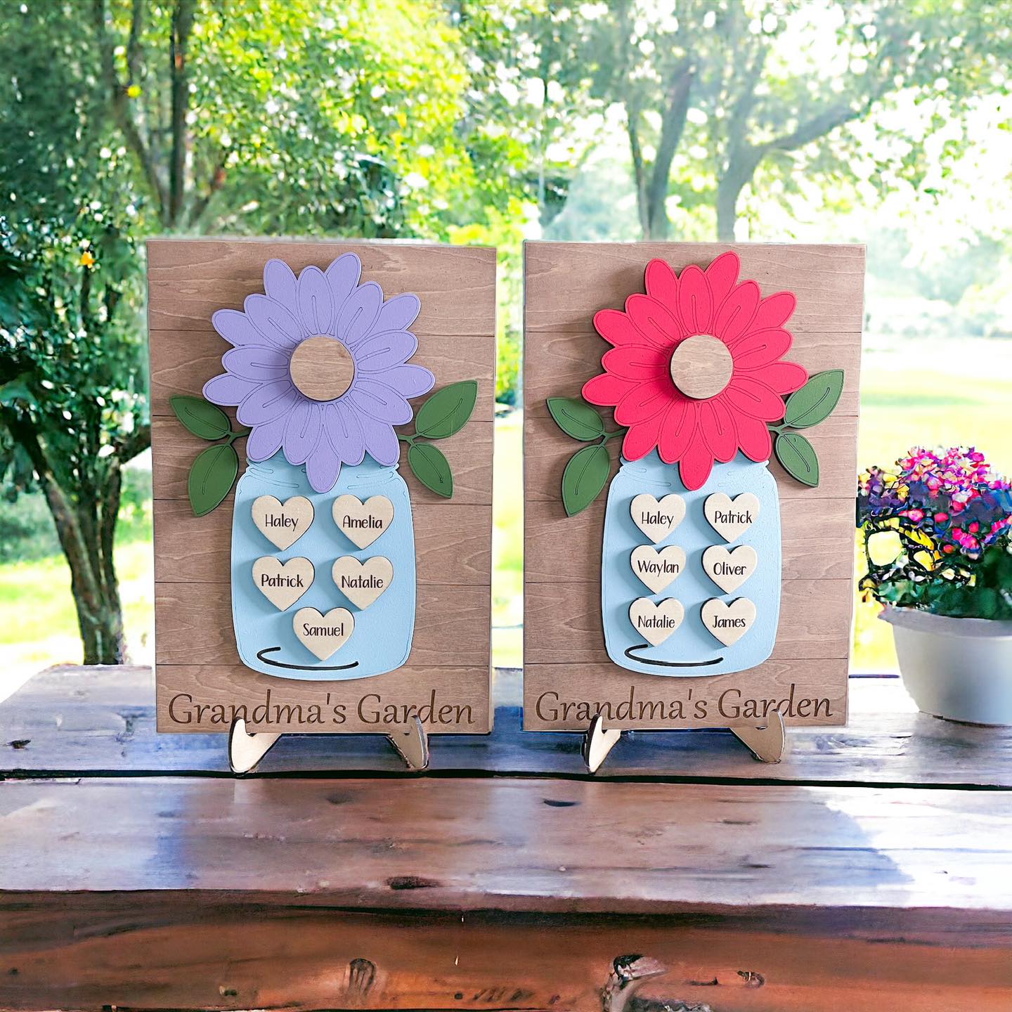 Personalized Flower Garden Sign