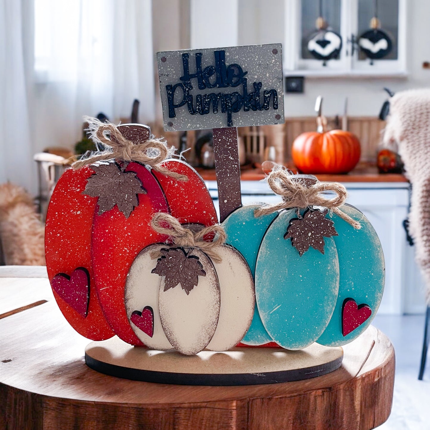 Hello Pumpkin Patch Shelf Sitter