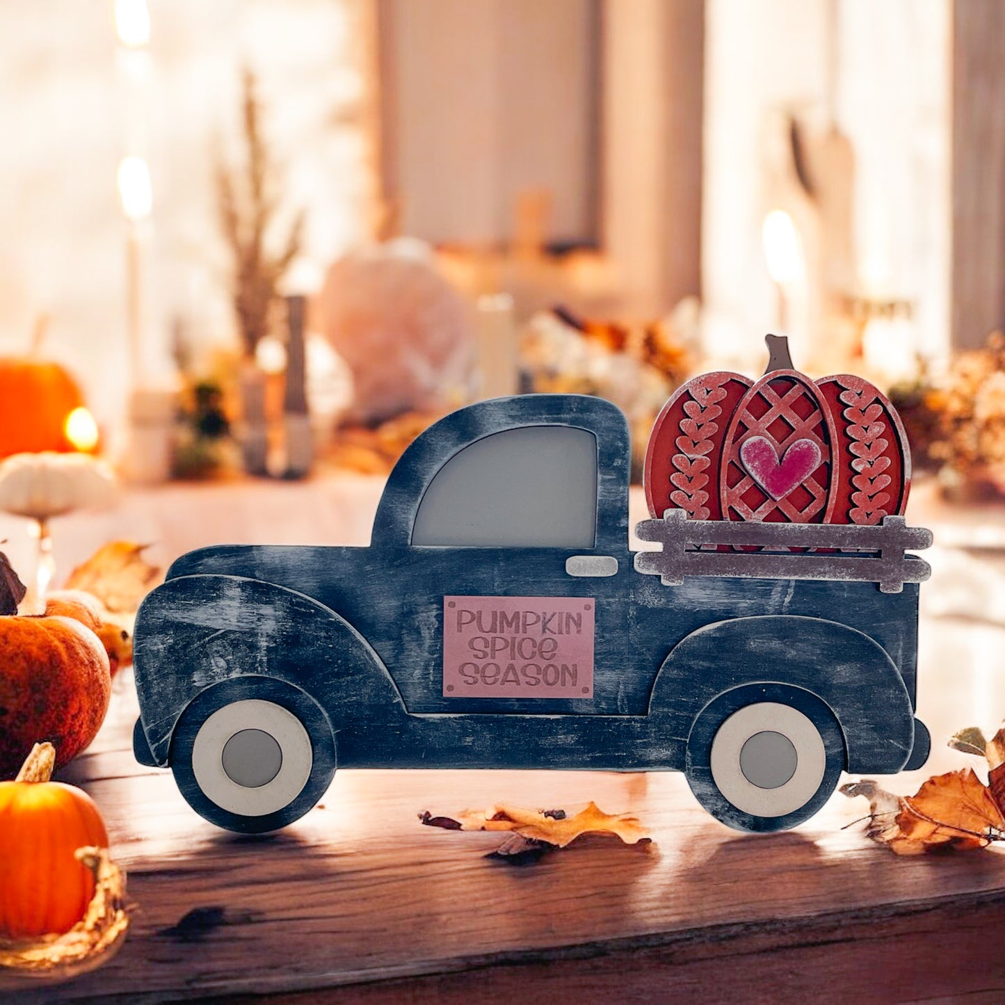 Farmhouse Fall Truck Shelf Sitter