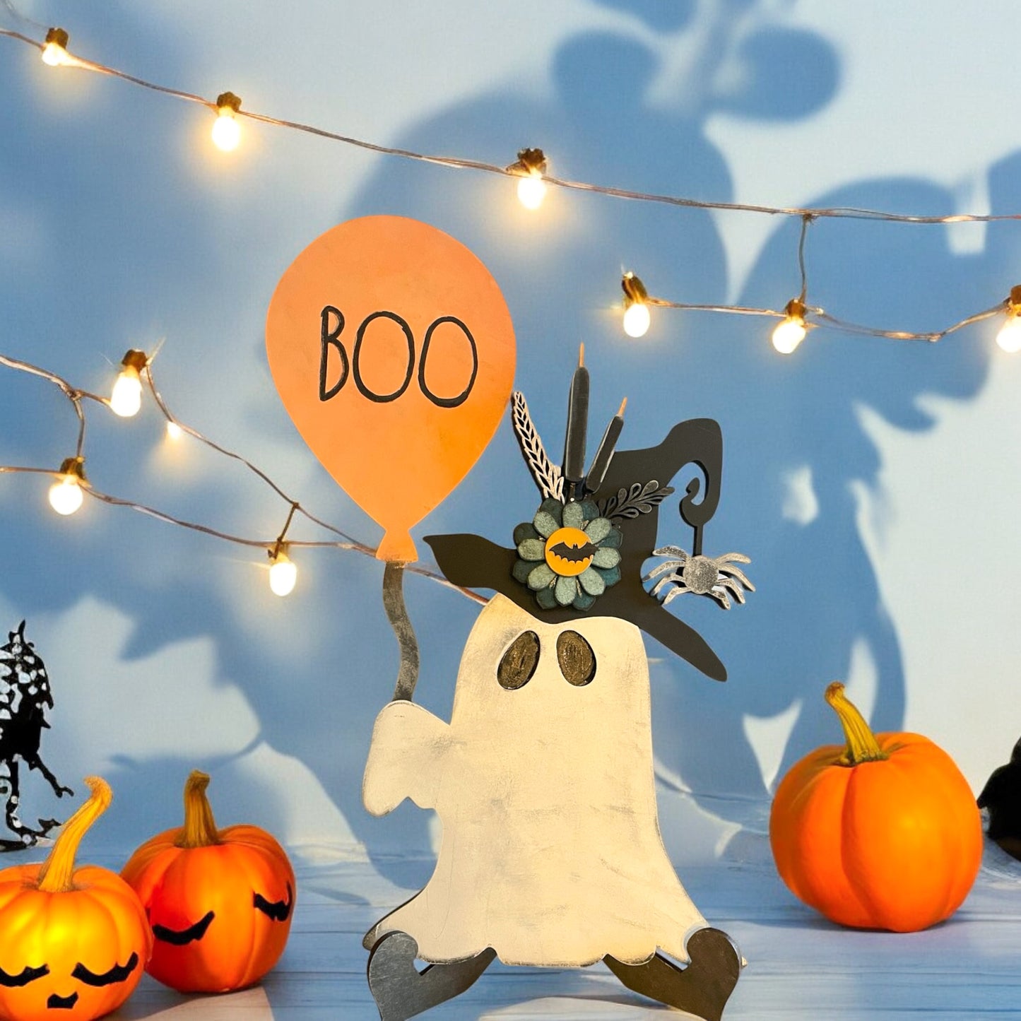 Ghost Boo Balloon Shelf Sitter
