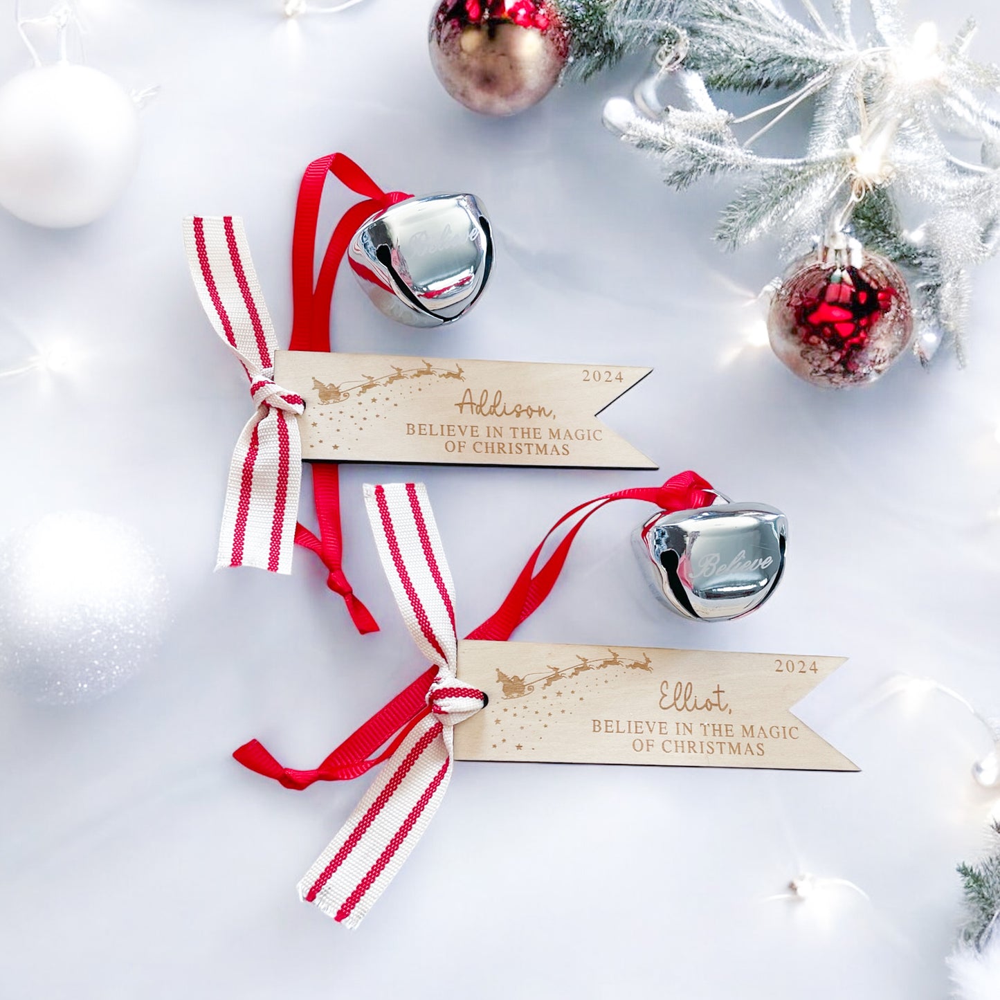 Personalized Christmas Magic Bell Ornament