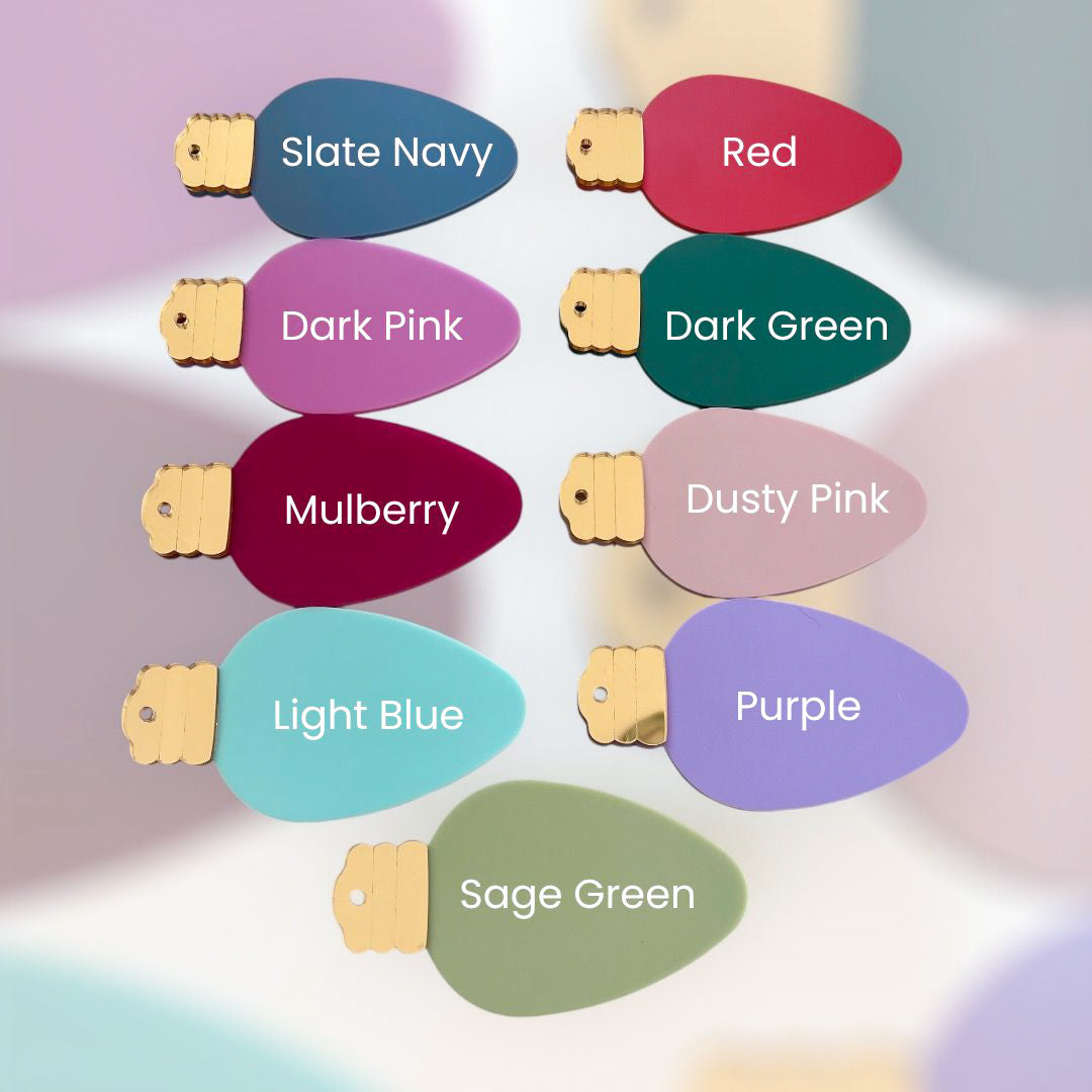 Personalized Light Bulb Ornament