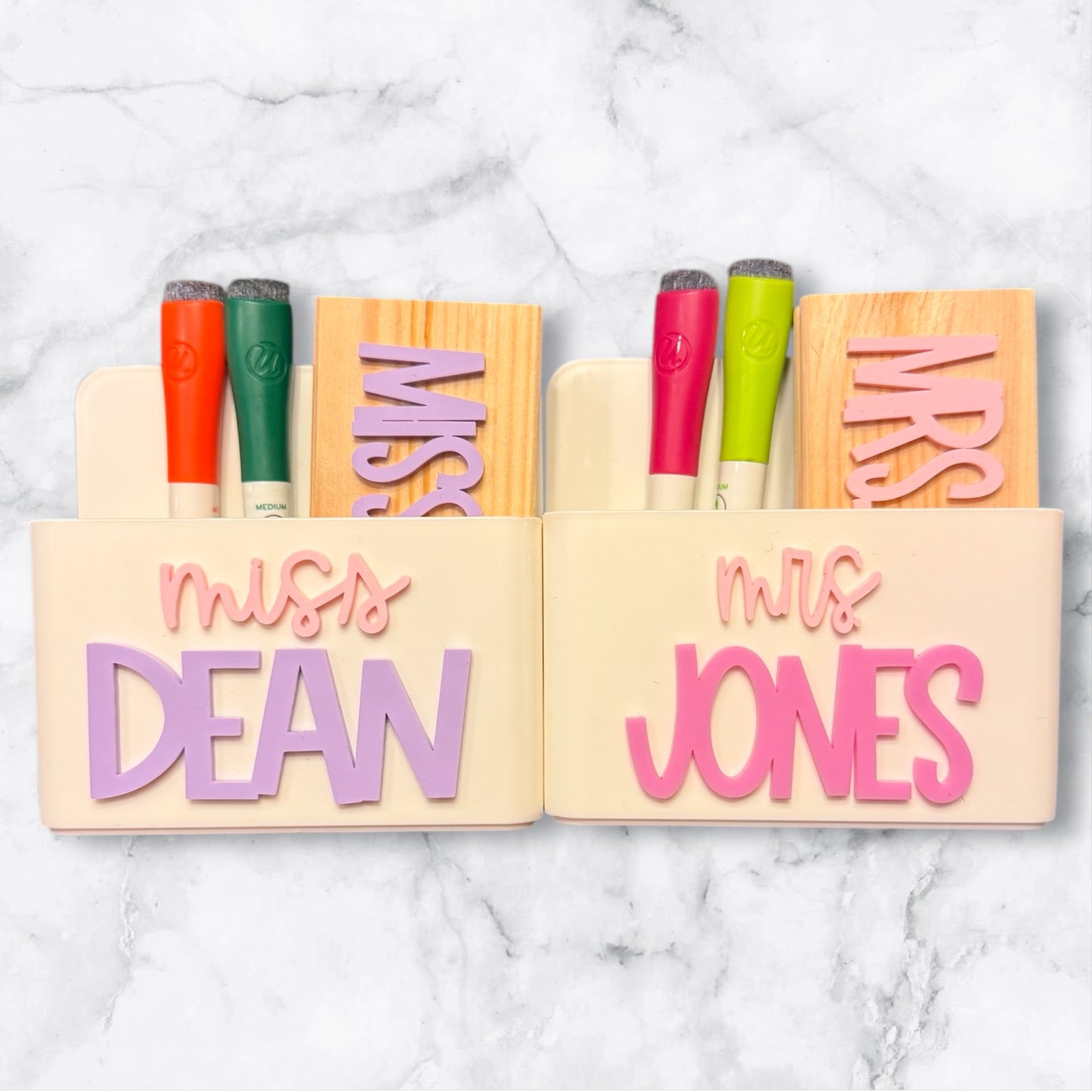 Personalized Magnetic Dry Erase Marker Set