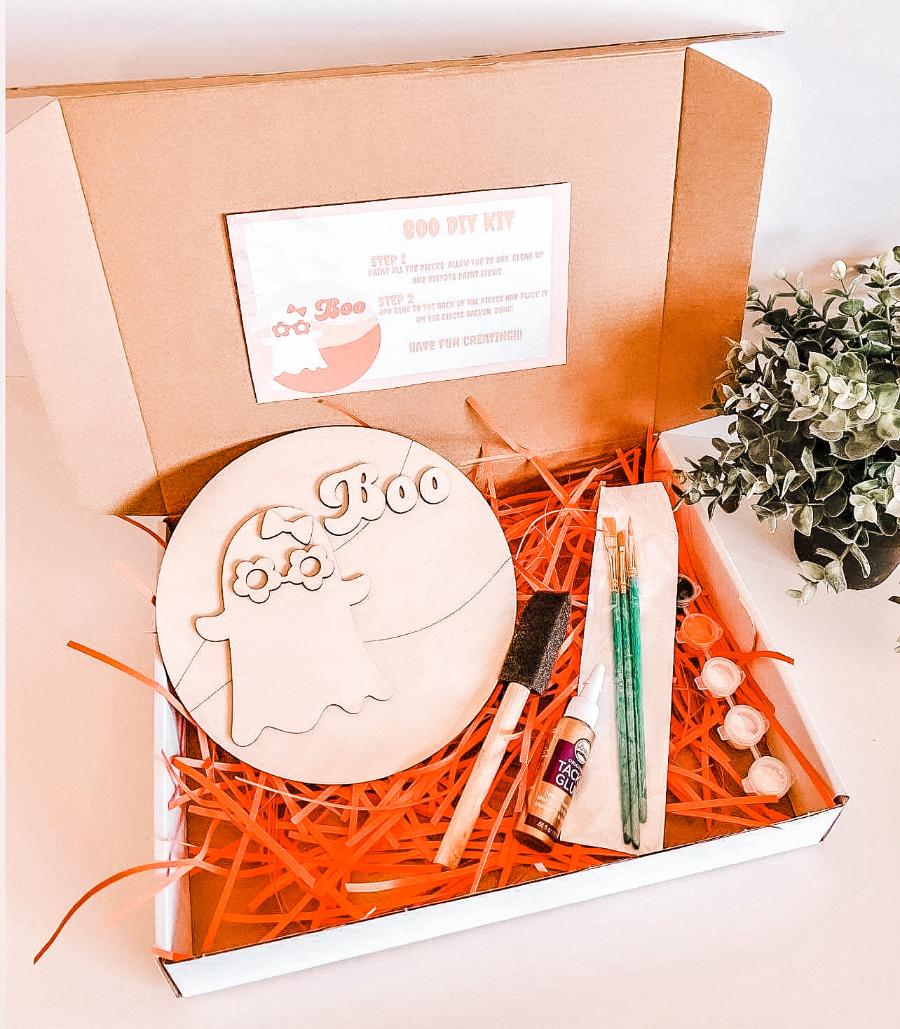 Halloween Ghost Boo Kids DIY Kit