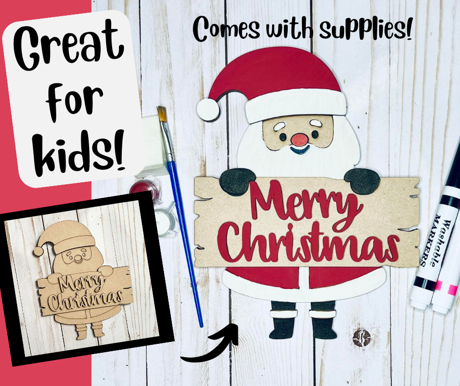 Merry Christmas Santa Kids DIY Kit
