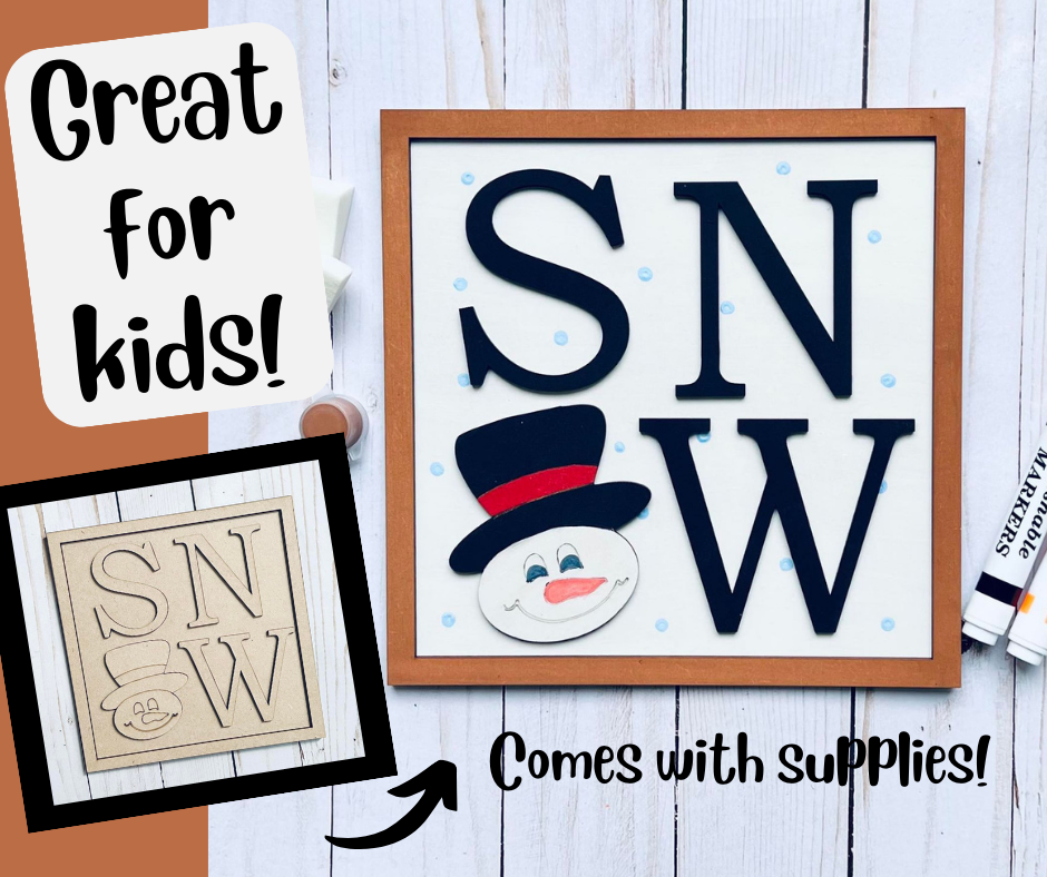 Snowman Snow Kids DIY Kit