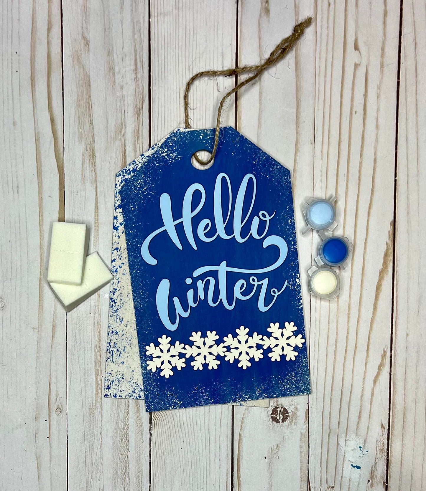 Hello Winter Tags Kids DIY Kit